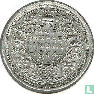 British India ½ rupee 1944 (Lahore) - Image 1