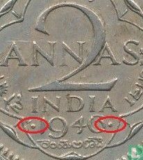 British India 2 annas 1946 (Bombay) - Image 3