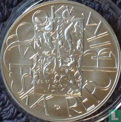 Tsjechië 200 korun 2001 "Introduction of the single European Currency into circulation" - Afbeelding 2