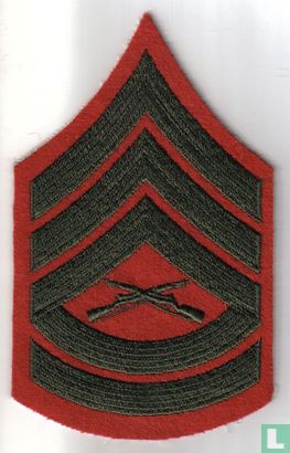 Gunnery Sergeant Cloth Shoulder Rank Insignia