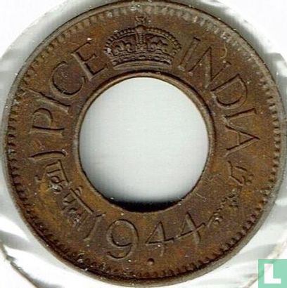 Brits-Indië 1 pice 1944 (Bombay - punt - type 2) - Afbeelding 1