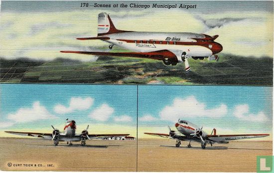 Chicago Municipal Airport / United Airlines - Douglas DC-3 - Image 1