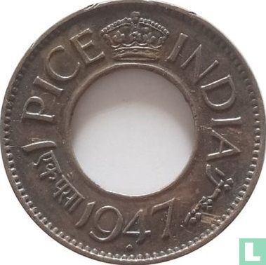 Inde britannique 1 pice 1947 (Bombay) - Image 1