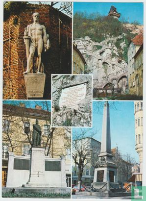 300 Jahre König der Belgier Graz Regiment I. R. 27 Denkmal Schloßbergsteig Oeverseedenkmal Bosniendenkmal Ansichtskarten - Image 1