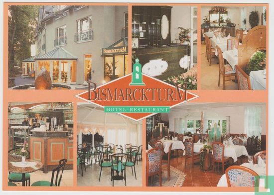 Bismarckturm Aachen Nordrhein-Westfalen Deutschland Ansichtskarten - Bismarck Tower Hotel Restaurant Postcard - Afbeelding 1