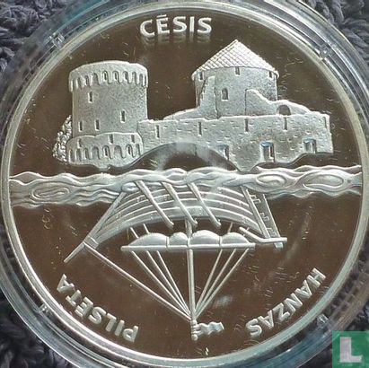 Lettonie 1 lats 2001 (BE) "Hanseatic cities - Cesis" - Image 2