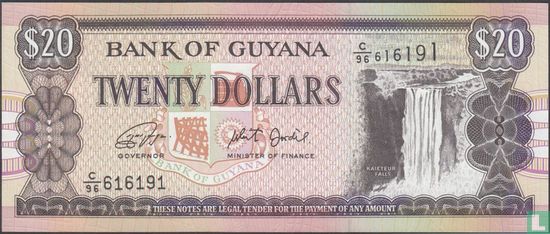 Guyana 20 Dollars 2018 - Image 1