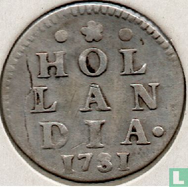 Holland 2 stuiver 1731 (1731/21) - Afbeelding 1