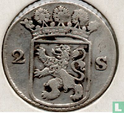 Holland 2 stuiver 1731 (1731/21) - Afbeelding 2