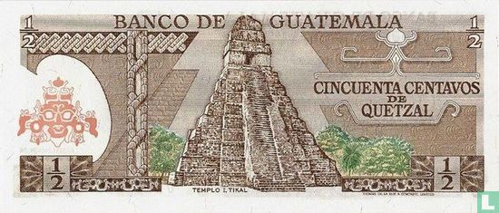 Guatemala 1/2 Quetzal 6.1.1982 - Image 2