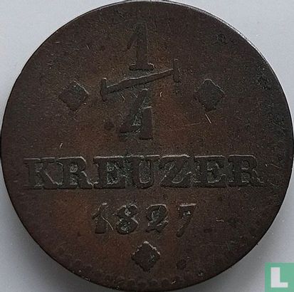 Hessen-Kassel ¼ Kreuzer 1827 - Bild 1