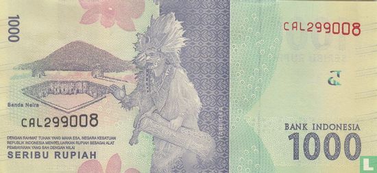 Indonesia 1,000 Rupiah 2017 - Image 2