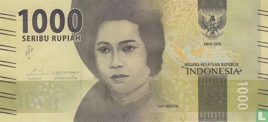 Indonesia 1,000 Rupiah 2018 - Image 1