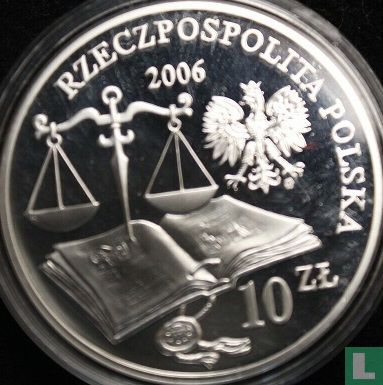 Polen 10 zlotych 2006 (PROOF) "500th anniversary Proclamation of the Jan Laski's Statute" - Afbeelding 1
