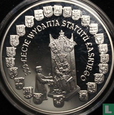 Pologne 10 zlotych 2006 (BE) "500th anniversary Proclamation of the Jan Laski's Statute" - Image 2