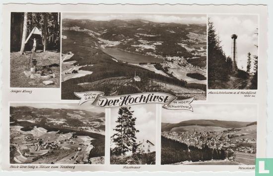 Der Hochfirst im Hochschwarzwald Baden-Württemberg Deutschland Ansichtskarten - Multiview Black Forest Germany Postcard - Afbeelding 1