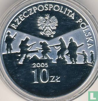 Polen 10 zlotych 2005 (PROOF) "60th anniversary End of World War II" - Afbeelding 1