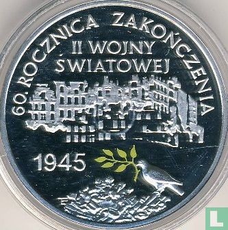 Polen 10 zlotych 2005 (PROOF) "60th anniversary End of World War II" - Afbeelding 2