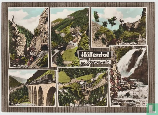 Höllental im schwarzwald Baden-Württemberg Deutschland Ansichtskarten - Black Forest Germany Postcard - Afbeelding 1