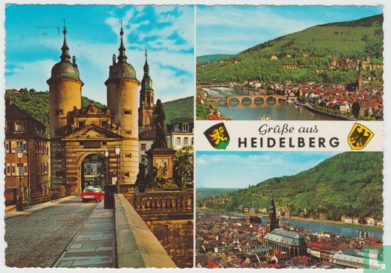 Heidelberg Baden-Württemberg Deutschland 1966 Ansichtskarten - Multiview Germany Postcard - Image 1