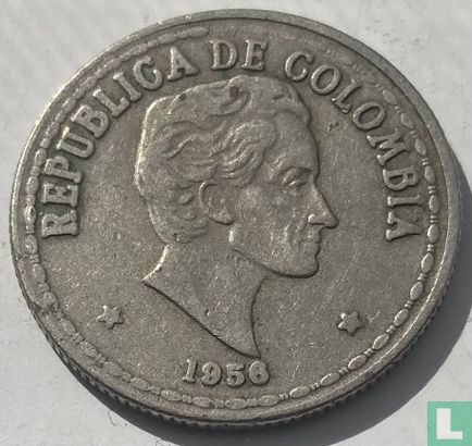 Colombia 20 centavos 1956 (misslag) - Afbeelding 1