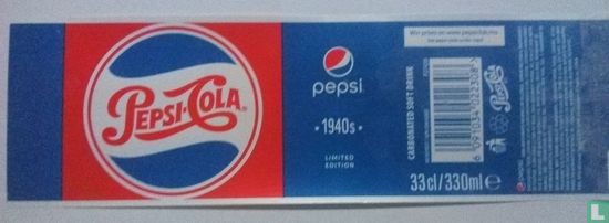 Pepsi limited editon *1940s* 33cl - Image 1