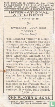 Swissair : Lockheed "Orion"  - Image 2