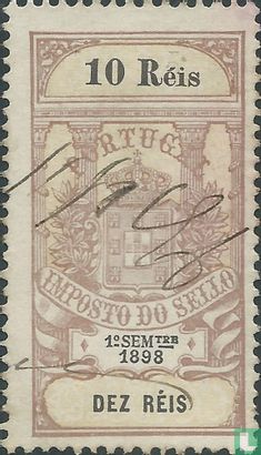 Imposto do sello 10 Reis