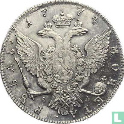 Russland 1 Rubel 1774 - Bild 1
