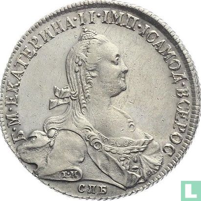 Rusland 1 roebel 1774 - Afbeelding 2
