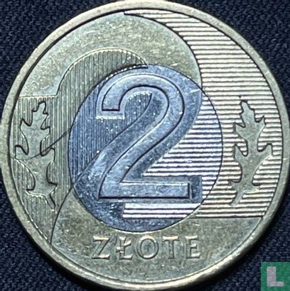 Polen 2 zlote 2020 (misslag) - Afbeelding 2