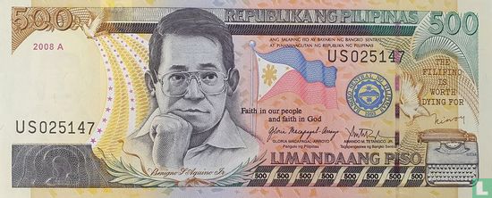 Philippines 500 Piso - Image 1