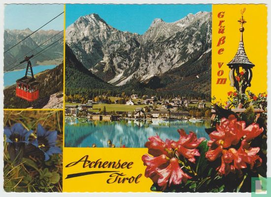 Achensee Rofanbahn Pertisau Gegen Sonnjoch Tirol Österreich Ansichtskarten - Lake cable car Tyrol Austria Postcard - Bild 1