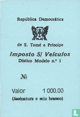 Veiculos 1000,00 Dobras - Afbeelding 1