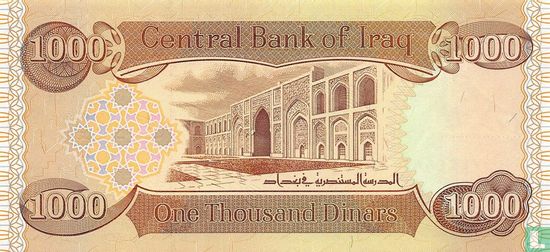 Irak 1.000 Dinars - Image 2