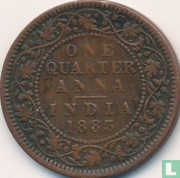 Inde britannique ¼ anna 1883 (Calcutta) - Image 1