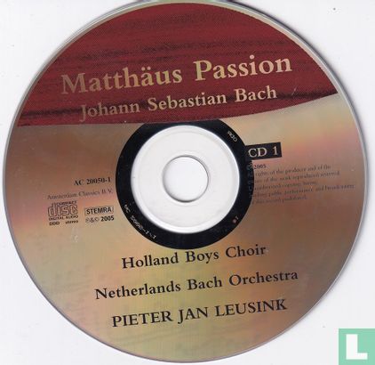 Bach    Matthäus Passion - Afbeelding 3