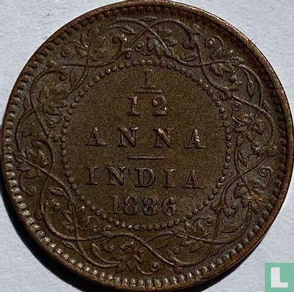 Britisch-Indien 1/12 Anna 1886 (Kalkutta) - Bild 1
