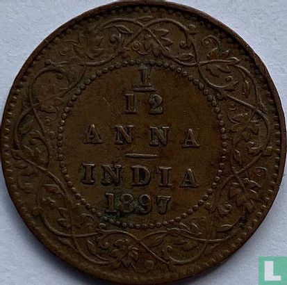 British India 1/12 anna 1897 - Image 1
