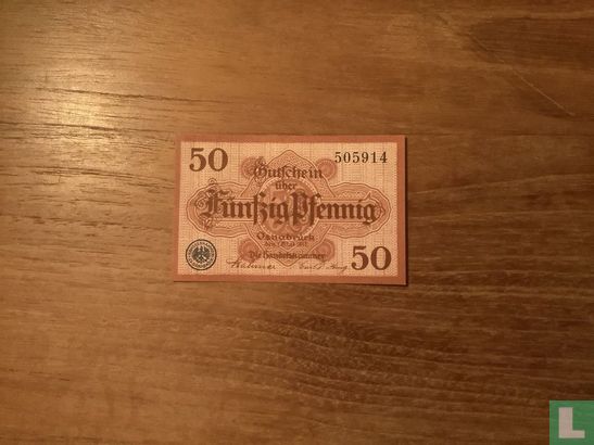 Osnabrück 50 pfennig 1917 - Afbeelding 1