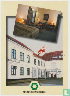 Marcussens Hotel & restaurant Assens Denmark Postcard - Image 1