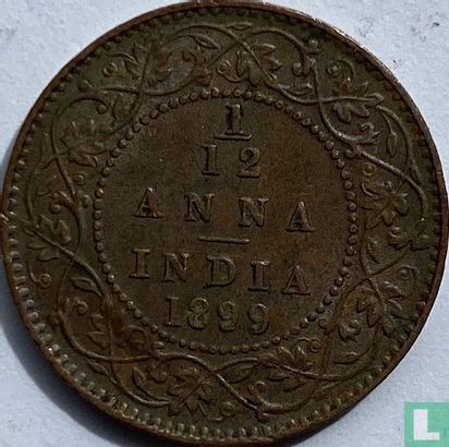 Brits-Indië 1/12 anna 1899 - Afbeelding 1