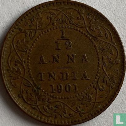 Brits-Indië 1/12 anna 1901 - Afbeelding 1