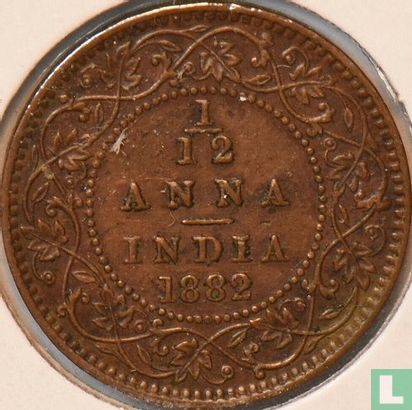 Inde britannique 1/12 anna 1882 - Image 1