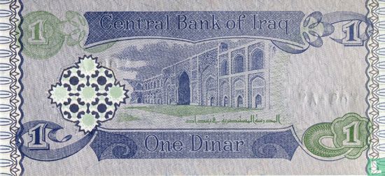 Irak 1 Dinar 1992, Sans UV 1 - Image 2