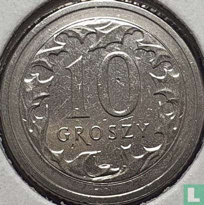 Pologne 10 groszy 2019 (acier recouvert de cuivre-nickel) - Image 2
