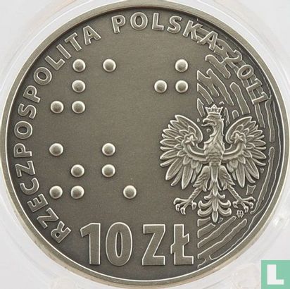 Polen 10 zlotych 2011 (PROOF) "100th anniversary Society for the care of the blind" - Afbeelding 1