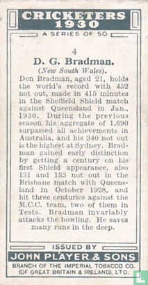 D. G. Bradman (New South Wales) - Image 2