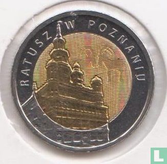 Pologne 5 zlotych 2015 "Poznan Town Hall" - Image 2