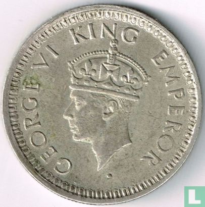 Brits-Indië ¼ rupee 1945 (Bombay - type 2) - Afbeelding 2